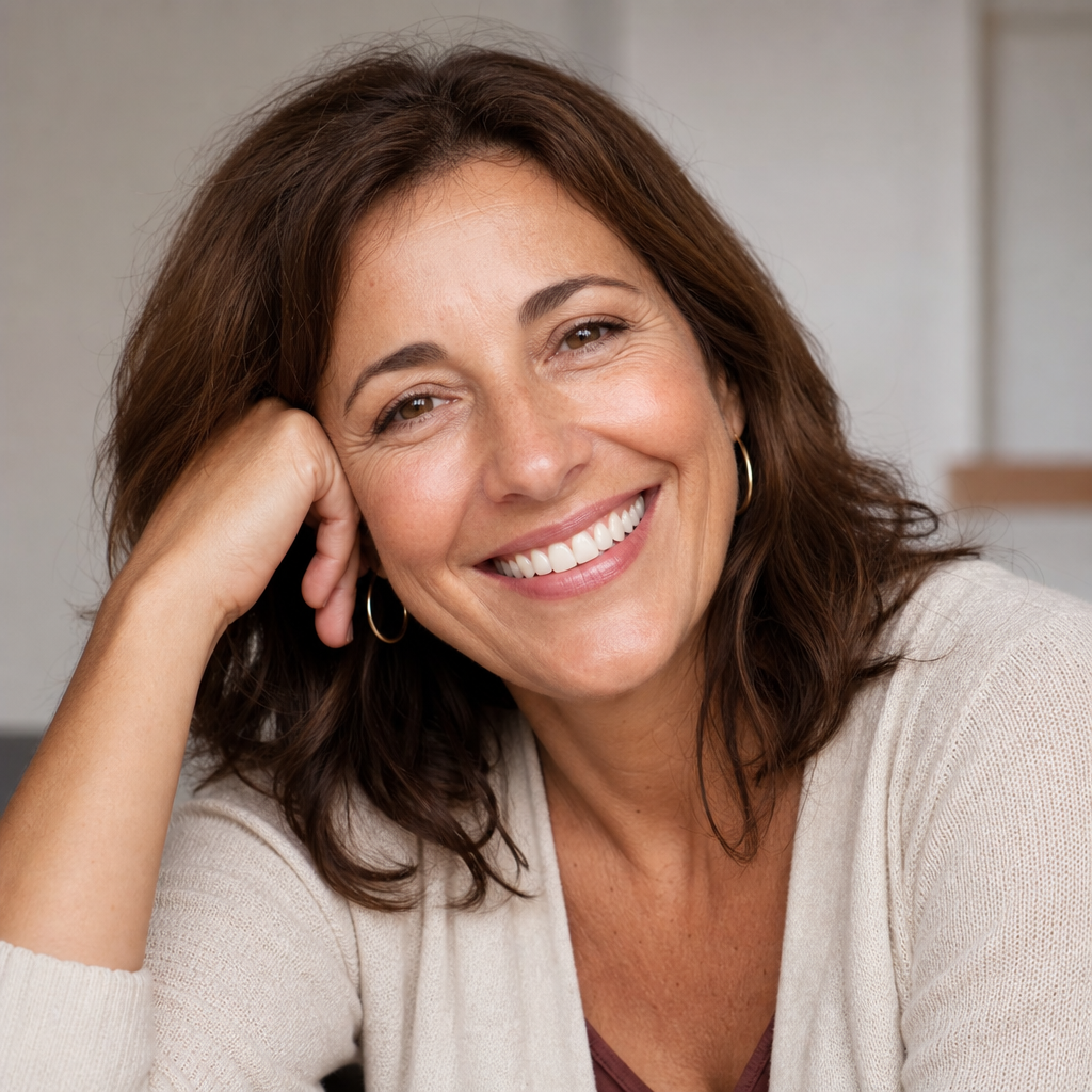A natural-looking smile