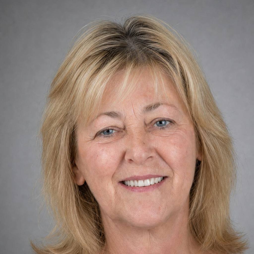 Susan after dental implant treatment
